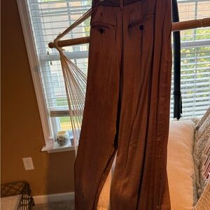 Madewell Deep Mauve Satin Dress